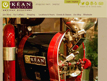 Tablet Screenshot of keancoffee.com